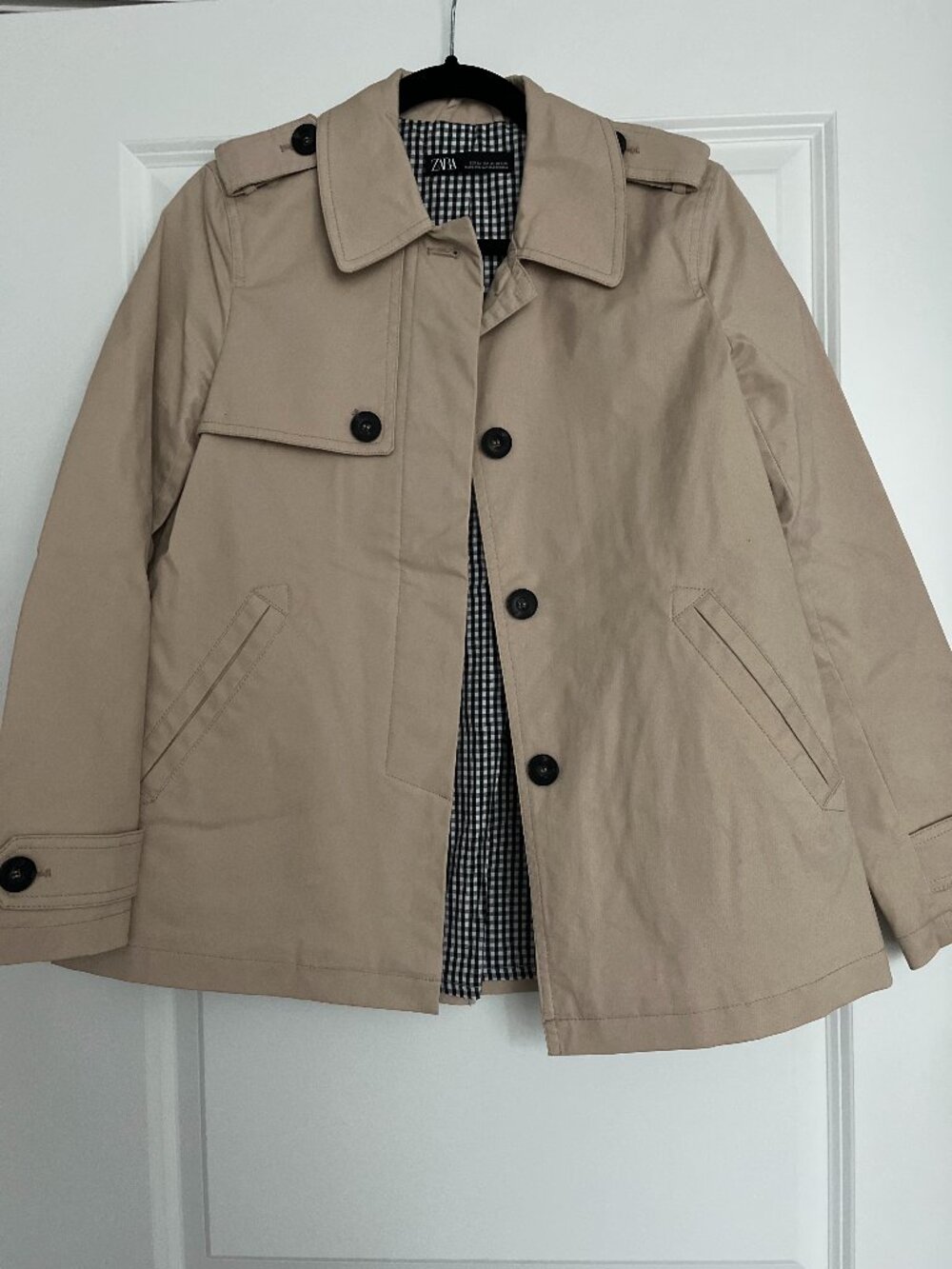 Zara A-Line Short Trench Coat